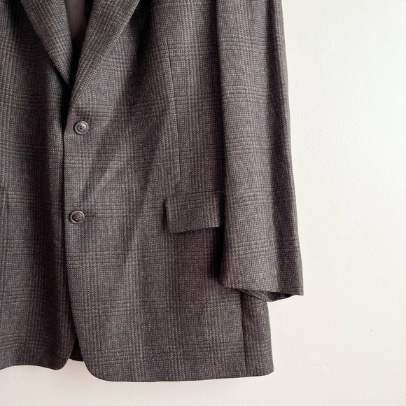Vintage Hart Schaffner & Marx Marshall Field's Wool Blazer Jacket‎ Brown, 44R - Picture 4 of 10